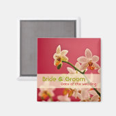 Red Orchid ・ Speichern Sie das Date Magnet (Vorderseite/Rückseite)
