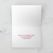 Red Orchid • Wedding Congratulation Card Karte (Innenseite)