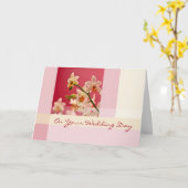 Red Orchid • Wedding Congratulation Card Karte (Gelbe Blume)