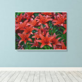 Red Orchids Leinwanddruck (Insitu (Holzboden))