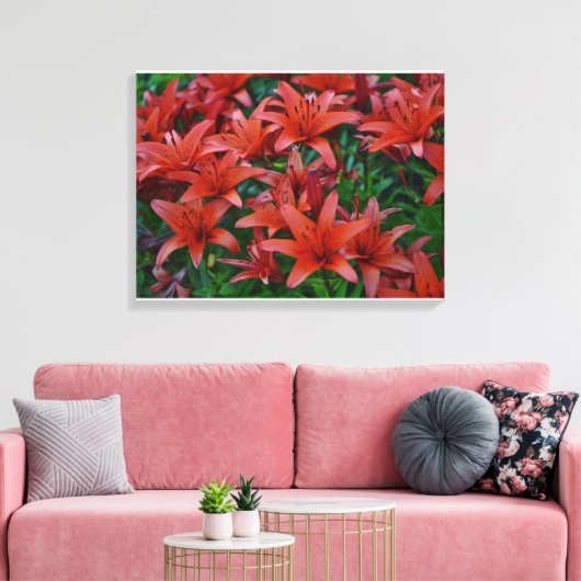 Red Orchids Leinwanddruck (Insitu (Wohnzimmer))