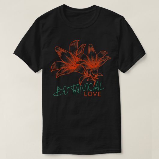 Red Orchids Liebe T-Shirt (Design vorne)