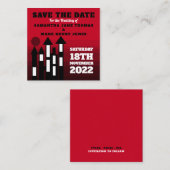 Red Oriental Palace, Save the Date Begleitkarte (Vorne/Hinten)