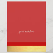 Red Ornaments Business Flyer (Hinten)