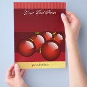 Red Ornaments Business Flyer (Hand)