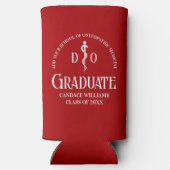 Red Osteopathic Medical School Graduation Party Selters Dosenkühler (Rückseite)