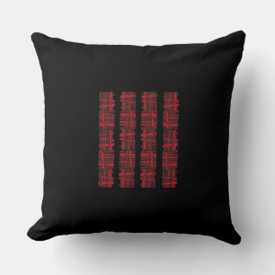 RED OVERLAP DESIGN Retro Throw Kissen