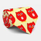 Red Owl Design Any Colour Background Krawatte (Gerollt)