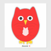 Red Owl Design Aufkleber (Blatt)