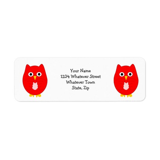 Red Owl Design Return Address (Vorne)