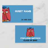 Red Owl Grad Aqua Platzkarte (Vorne/Hinten)