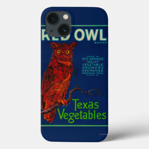 Red Owl Vegetable Label Case-Mate iPhone Hülle