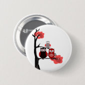 Red Owls Button (Vorne & Hinten)