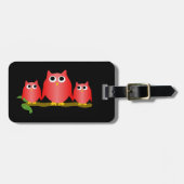 Red Owls Design  Gepäckanhänger (Vorderseite horizontal)