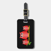 Red Owls Design  Gepäckanhänger (Vorderseite vertikal)