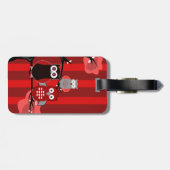 Red Owls Gepäckanhänger (Rückseite horizontal)