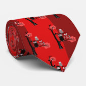 Red Owls Krawatte (Gerollt)