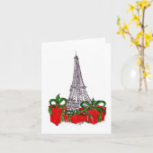 Red Packages Pariser Stil Karte (Gelbe Blume)