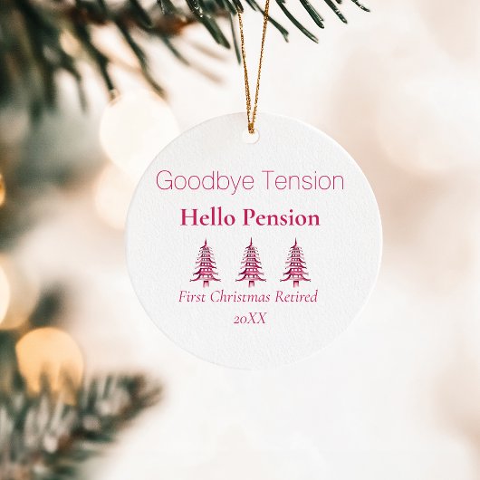 Red Pagoda Weihnachtsbaumen Ruhestand 1-Foto Keramik Ornament