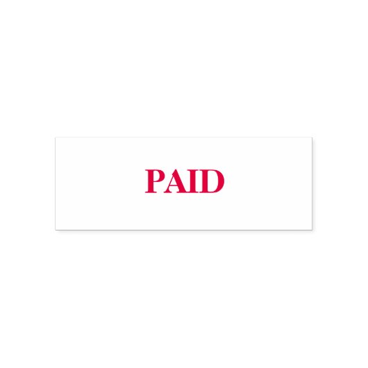 Red Paid Office Permastempel (Design)