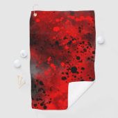 Red Paint Spritzer Golfhandtuch (Insitu)