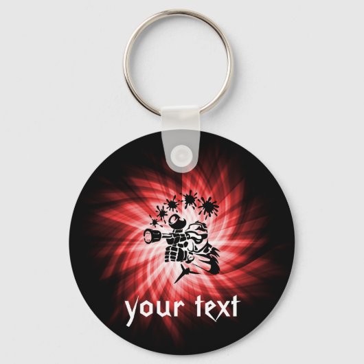 Red Paintball Schlüsselanhänger (Vorderseite)