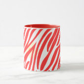 Red Painting Pattern Modernes Art Design Tasse (Zentrum)