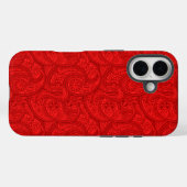 Red Paisley Case-Mate iPhone Hülle (Rückseite (Horizontal))