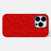 Red Paisley Case-Mate iPhone Hülle (Rückseite (Horizontal))
