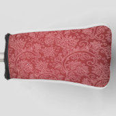 Red Paisley Damask Designer Floral Classic Golf Headcover (Vorderseite)