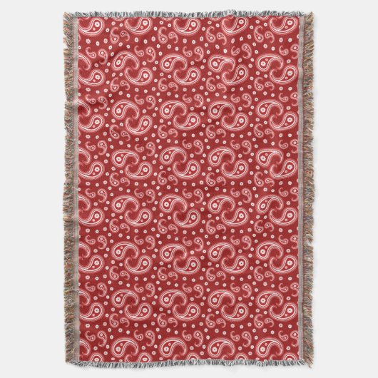 Red Paisley Decke (Vorderseite Vertikal)