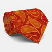 Red Paisley Design Krawatte (Gerollt)