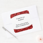 Red Paisley Favor Sticker Cowboy Western Label (Umschlag)