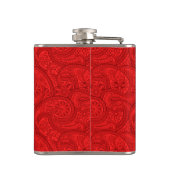 Red Paisley Flachmann (Rückseite)
