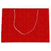 Red Paisley Große Geschenktüte (Vorderseite)