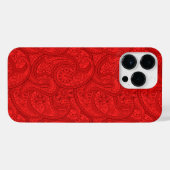 Red Paisley iPhone Hülle (Rückseite (Horizontal))