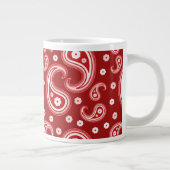 Red Paisley Jumbo-Tasse (Rechts)