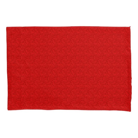Red Paisley Kissenbezug (Vorderseite-Links)