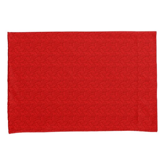 Red Paisley Kissenbezug (Vorderseite-Rechts)