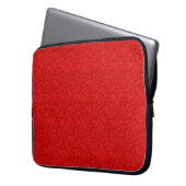 Red Paisley Laptopschutzhülle (Vorderseite Links)