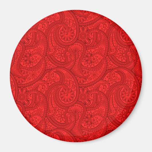 Red Paisley Magnet (Vorne)