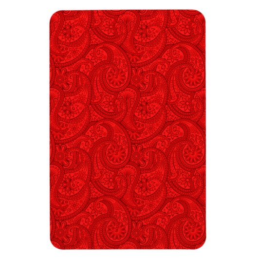 Red Paisley Magnet (Vertikal)