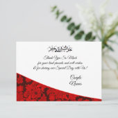 Red Paisley Moslem Danke (Stehend Vorderseite)