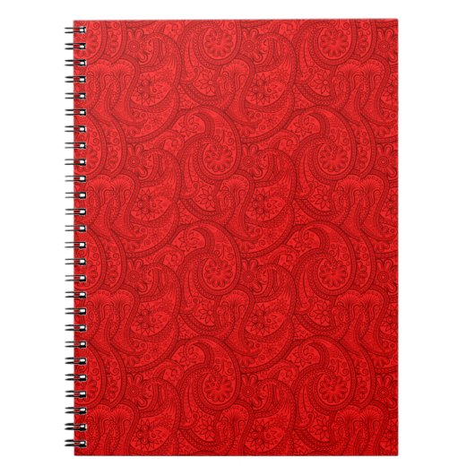 Red Paisley Notizblock (Vorderseite)