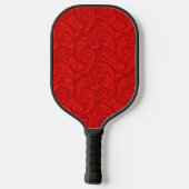 Red Paisley Pickleball Schläger (Rückseite)