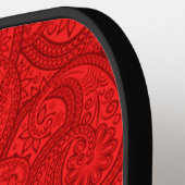 Red Paisley Pickleball Schläger (Linke Seite)