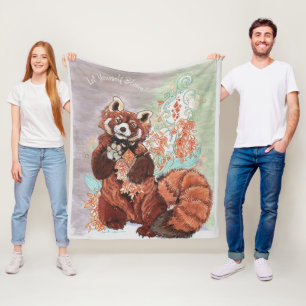 Red Panada Cimetta Fleecedecke