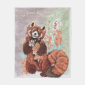 Red Panada Cimetta Fleecedecke (Vorderseite)