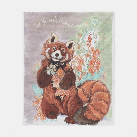 Red Panada Cimetta Fleecedecke (Vorderseite)