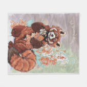 Red Panada Cimetta Fleecedecke (Vorderseite (Horizontal))